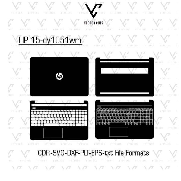 HP 15-dy1051wm Laptop Skin Template