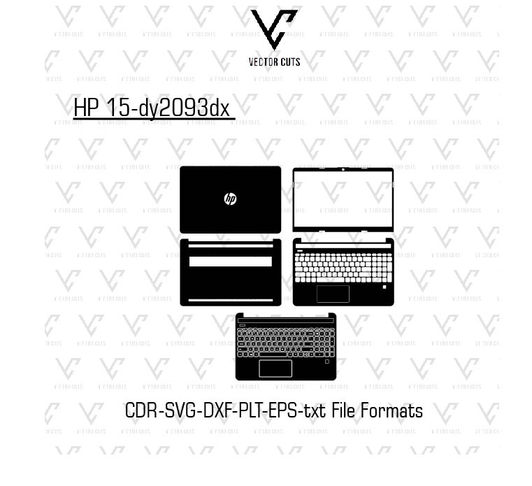 HP 15-dy2093dx Laptop Skin Template