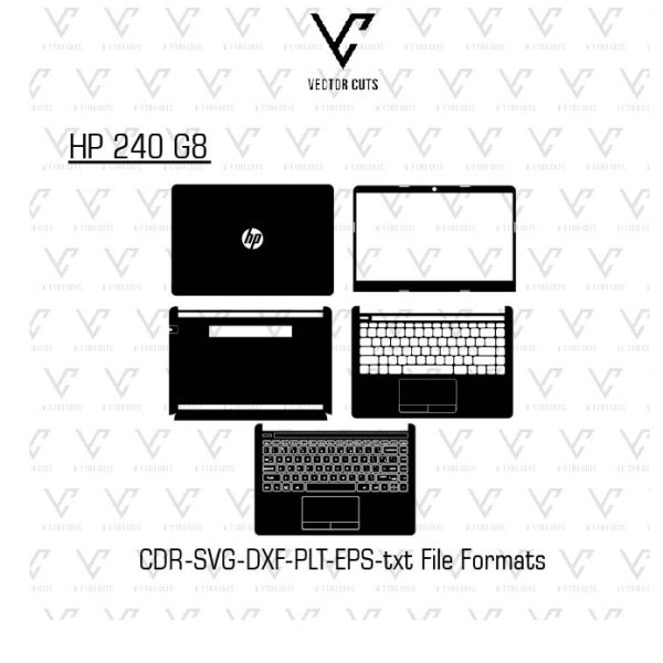 HP 240 G8 Laptop Skin Template