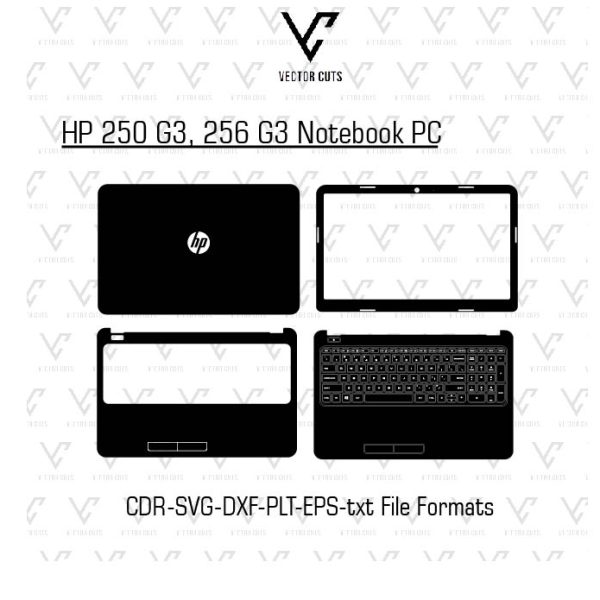 HP 250 G3, 256 G3 Notebook PC Laptop Skin Template