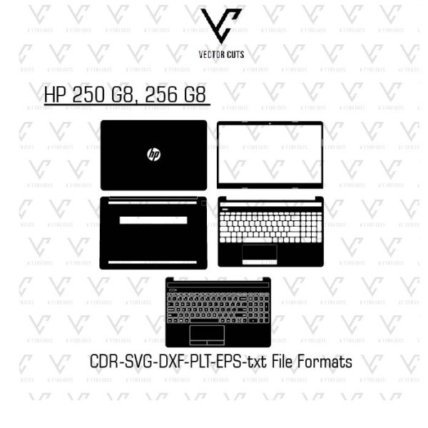 HP 250 G8, 256 G8 Laptop Skin Template