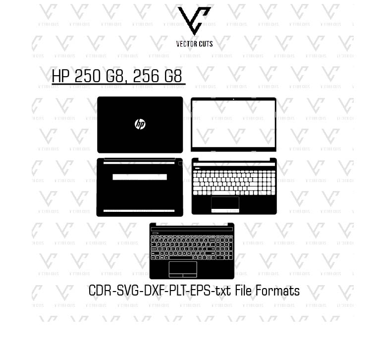 HP 250 G8, 256 G8 Laptop Skin Template