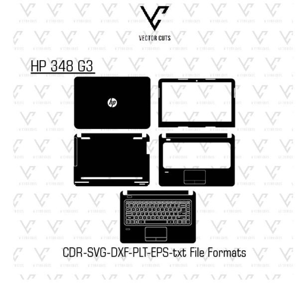 HP 348 G3 Laptop Skin Template