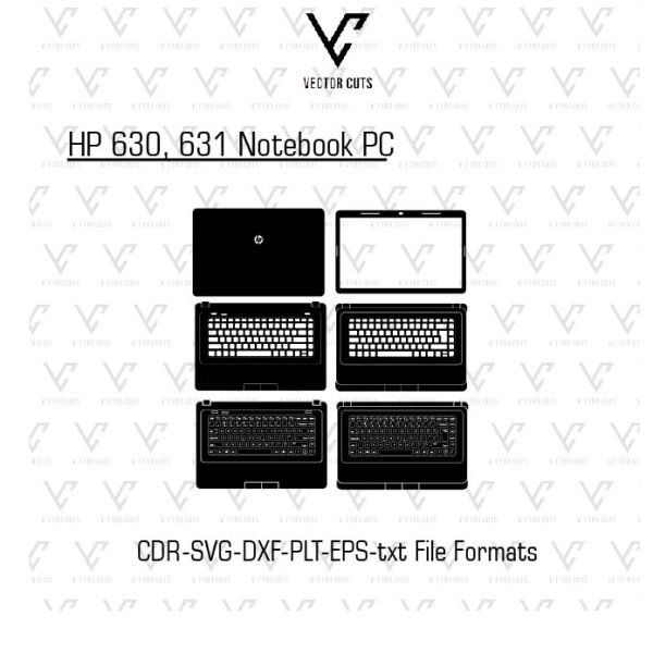 HP 630, 631 Notebook PC Laptop Skin Template