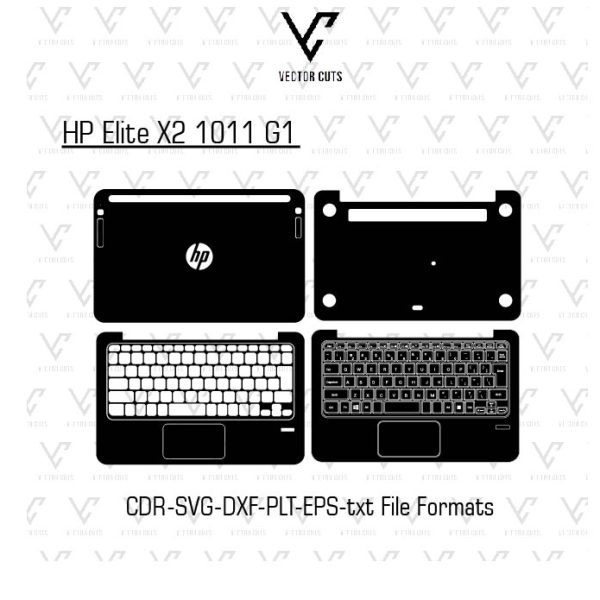 HP Elite X2 1011 G1 Laptop Skin Template