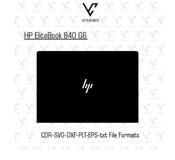 HP EliteBook 840 G6 Laptop Skin Template | Vector Cuts