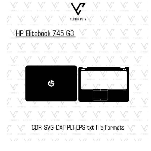 HP Elitebook 745 G3 Laptop Skin Template
