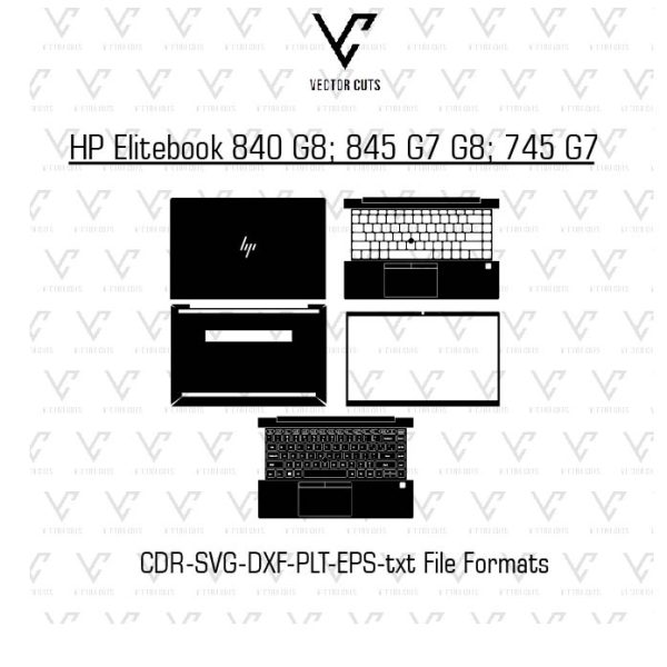 HP Elitebook 840 G8; 845 G7 G8; 745 G7 Laptop Skin Template