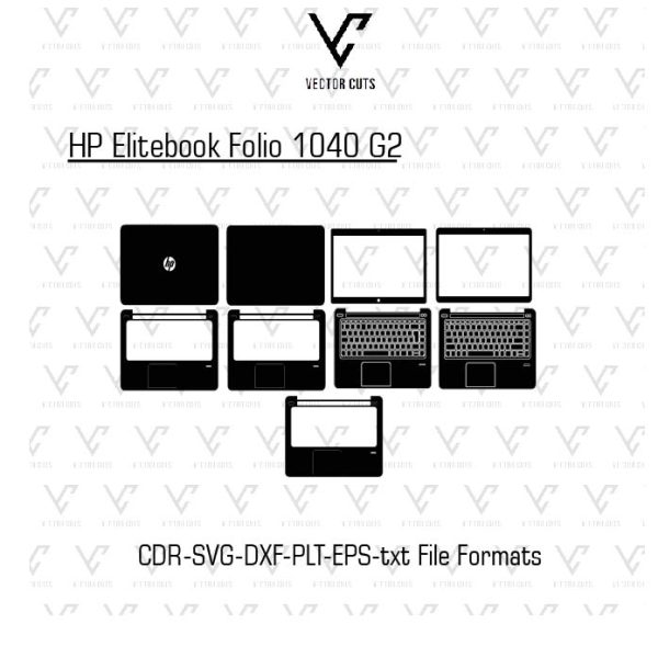 HP Elitebook Folio 1040 G2 Laptop Skin Template