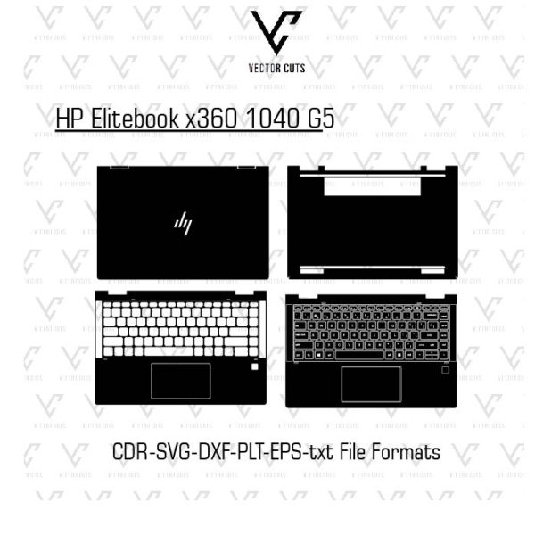 HP Elitebook x360 1040 G5 Laptop Skin Template