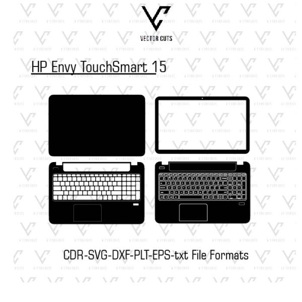 HP Envy TouchSmart 15 Laptop Skin Template