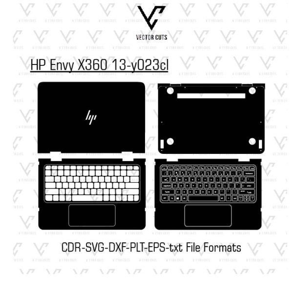 HP Envy X360 13-y023cl Laptop Skin Template