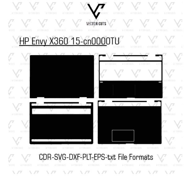 HP Envy X360 15-cn0000TU Laptop Skin Template