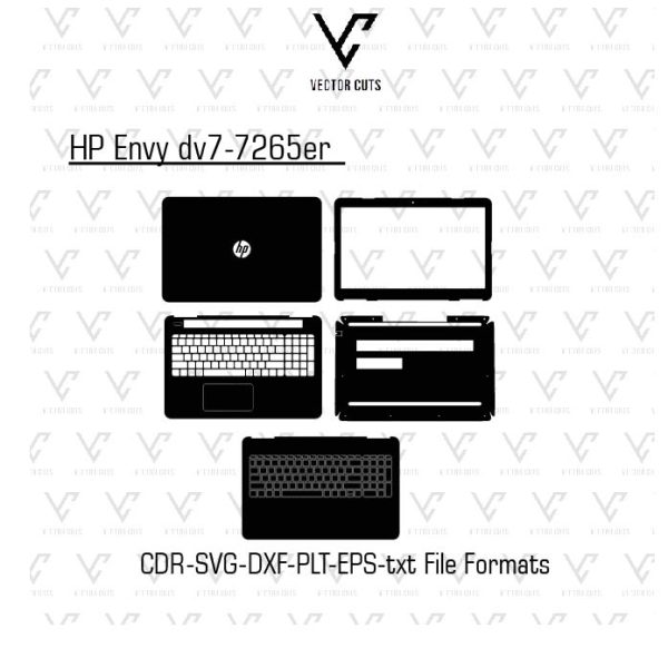 HP Envy dv7-7265er Laptop Skin Template