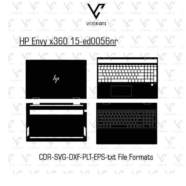 HP Envy x360 15-ed0056nr Laptop Skin Template
