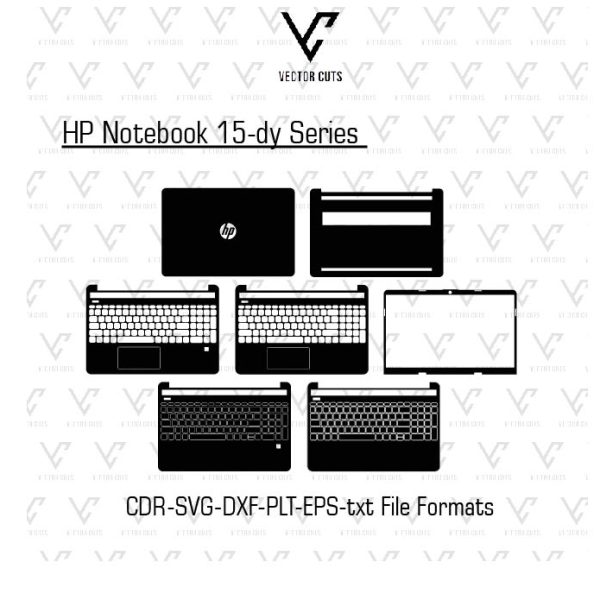 HP Notebook 15-dy Series Laptop Skin Template