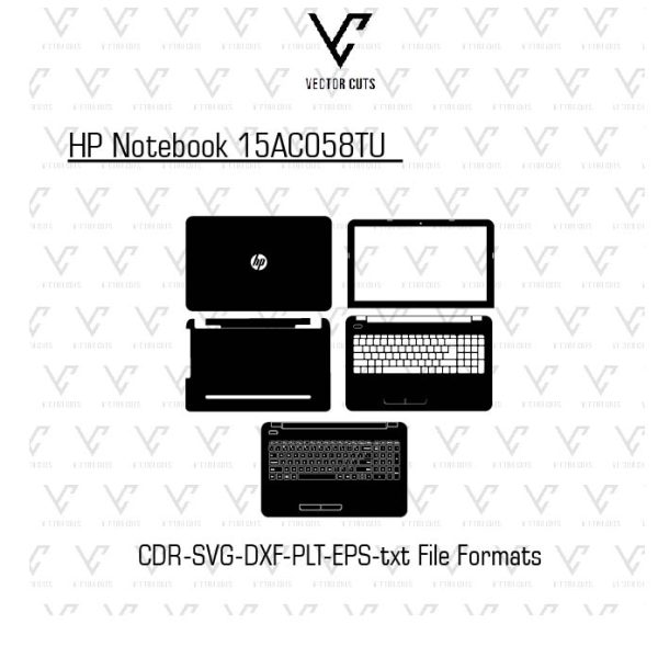 HP Notebook 15AC058TU Laptop Skin Template