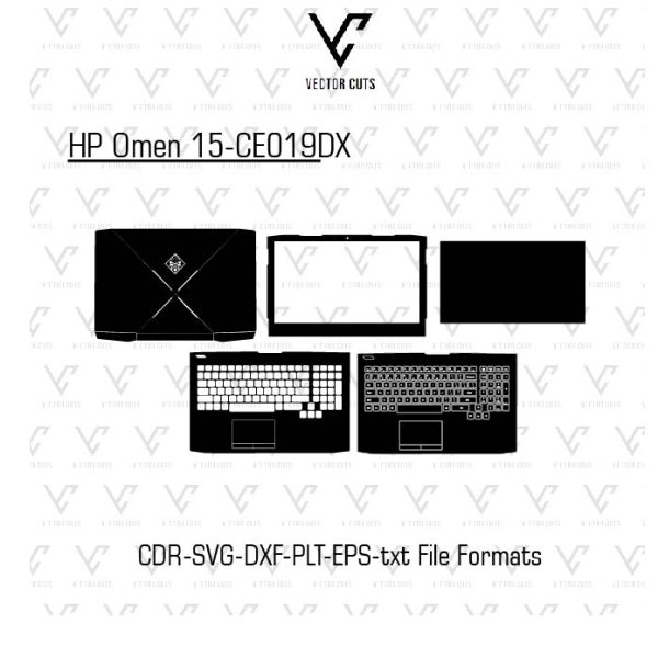 HP Omen 15-CE019DX Laptop Skin Template