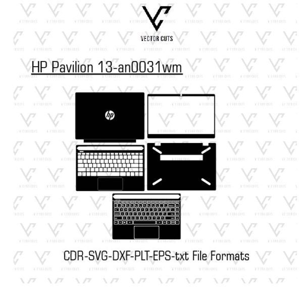 HP Pavilion 13-an0031wm Laptop Skin Template