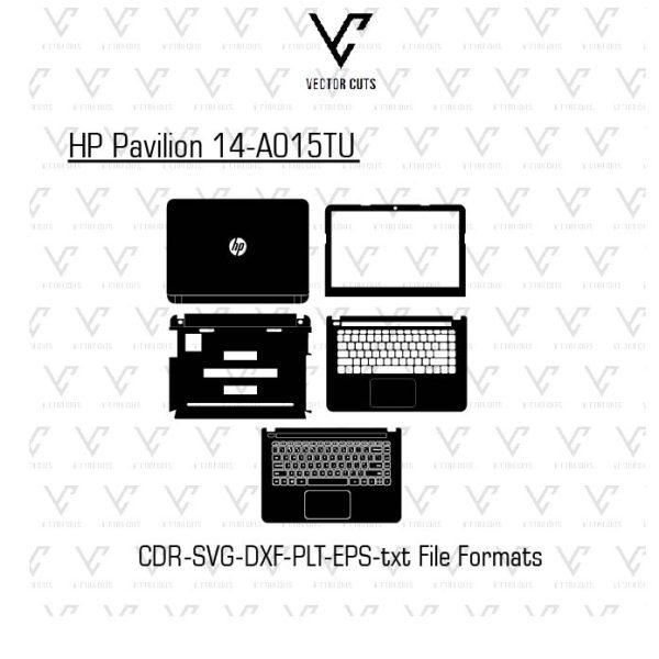 HP Pavilion 14-A015TU Laptop Skin Template