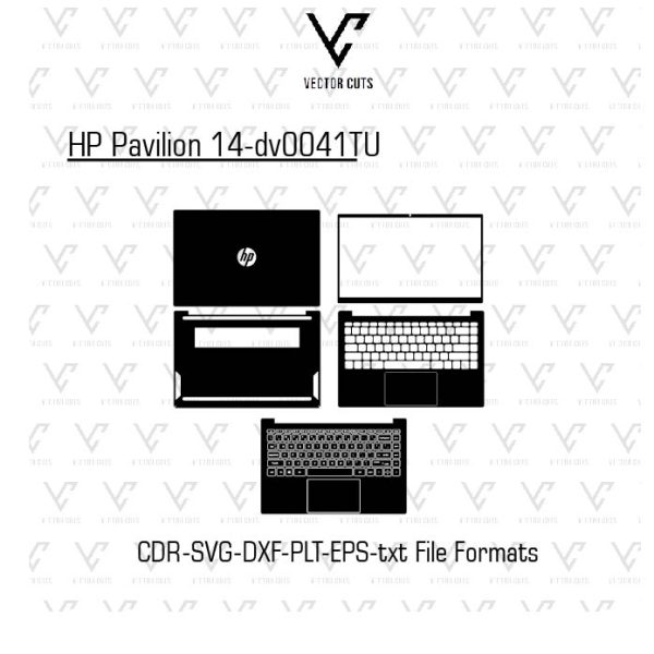 HP Pavilion 14-dv0041TU Laptop Skin Template