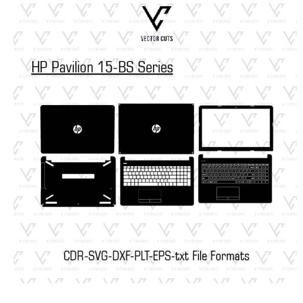 HP Pavilion 15-BS Series Laptop Skin Template
