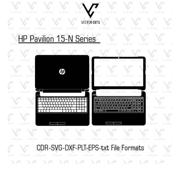 HP Pavilion 15-N Series Laptop Skin Template