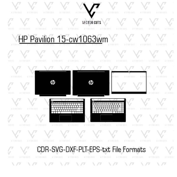 HP Pavilion 15-cw1063wm Laptop Skin Template