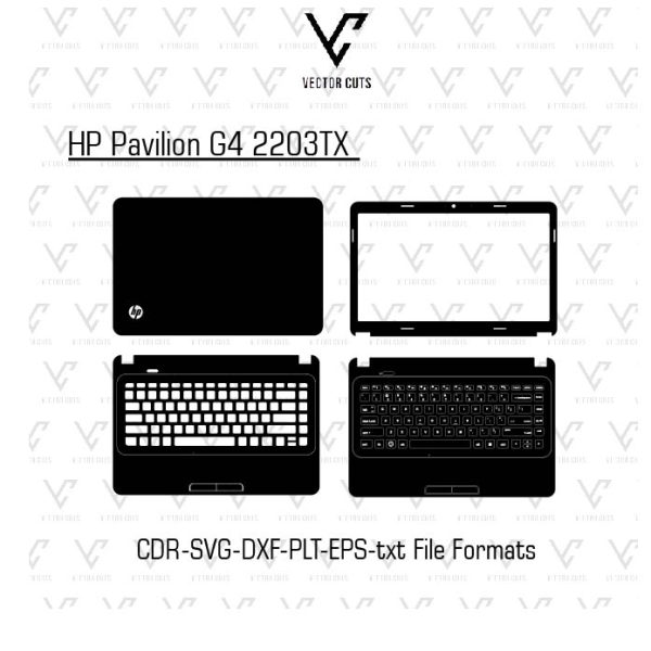 HP Pavilion G4 2203TX Laptop Skin Template