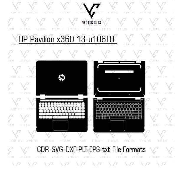 HP Pavilion x360 13-u106TU Laptop Skin Template