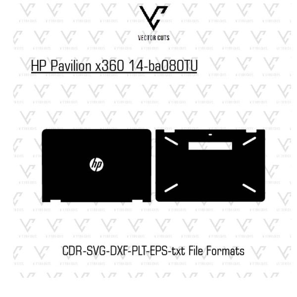 HP Pavilion x360 14-ba080TU Laptop Skin Template