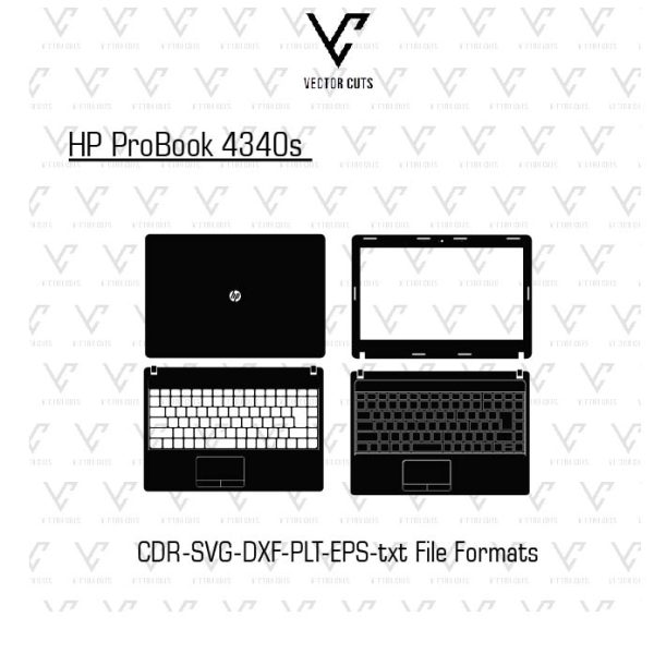 HP ProBook 4340s Laptop Skin Template