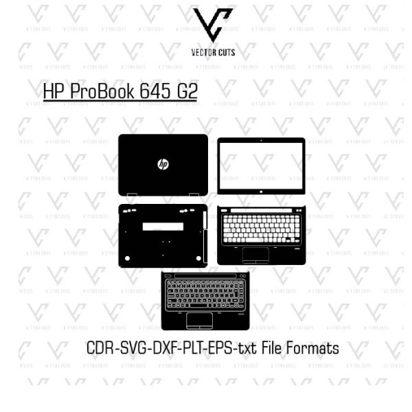 HP ProBook 645 G2 Laptop Skin Template