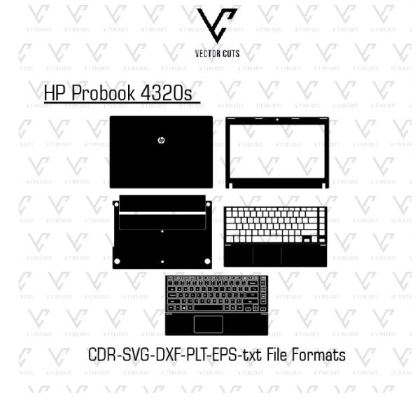 HP Probook 4320s Laptop Skin Template