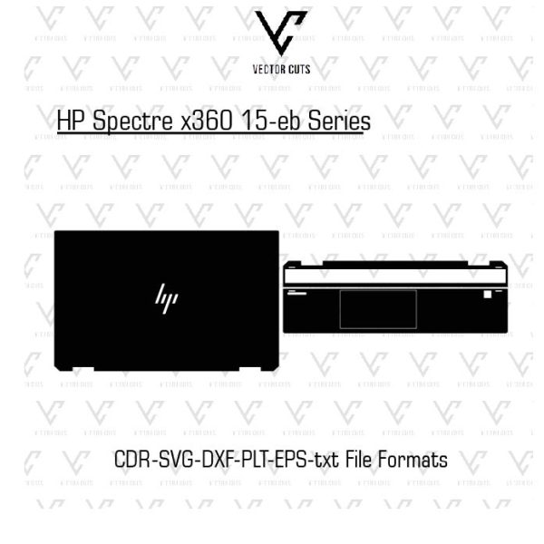 HP Spectre x360 15-eb Series Laptop Skin Template