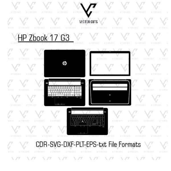 HP Zbook 17 G3 Laptop Skin Template