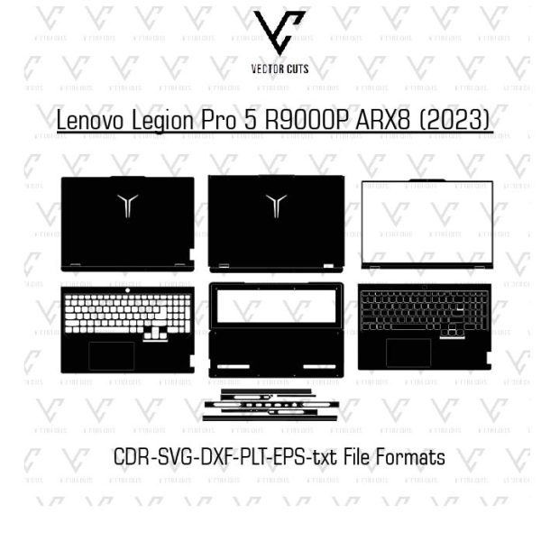 Lenovo Legion Pro 5 R9000P ARX8 (2023) Laptop Skin Template