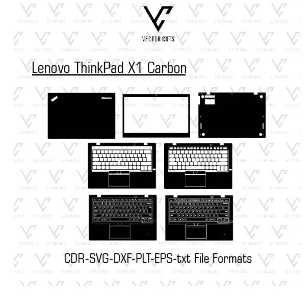 Lenovo ThinkPad X1 Carbon Laptop Skin Template