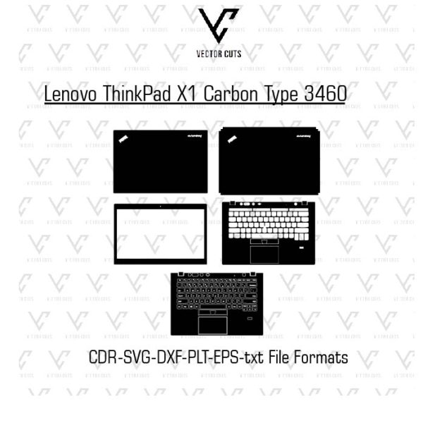 Lenovo ThinkPad X1 Carbon Type 3460 Laptop Skin Template