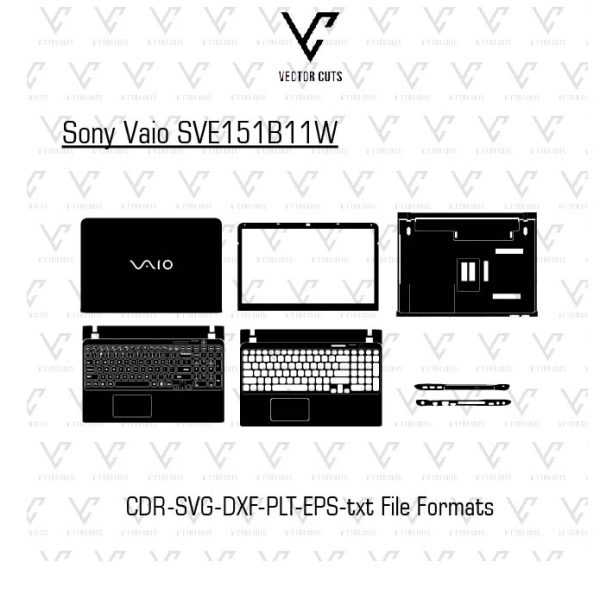 Sony Vaio SVE151B11W Laptop Skin Template