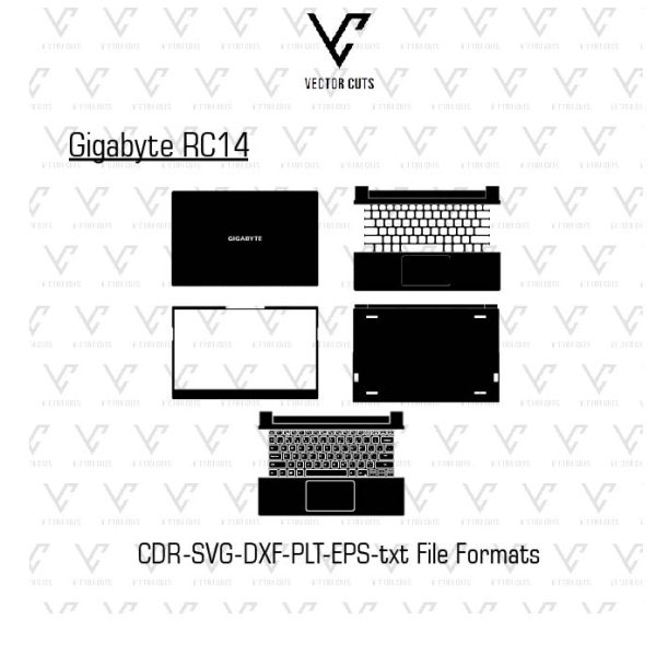 Gigabyte RC14 Laptop Skin Template