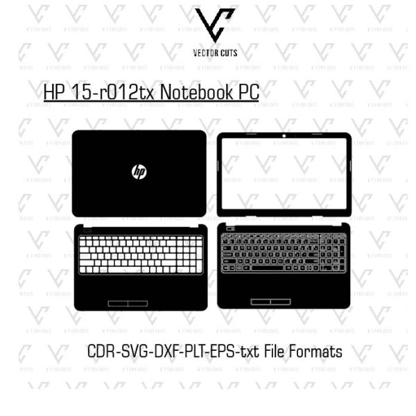 HP 15-r012tx Notebook PC Laptop Skin Template
