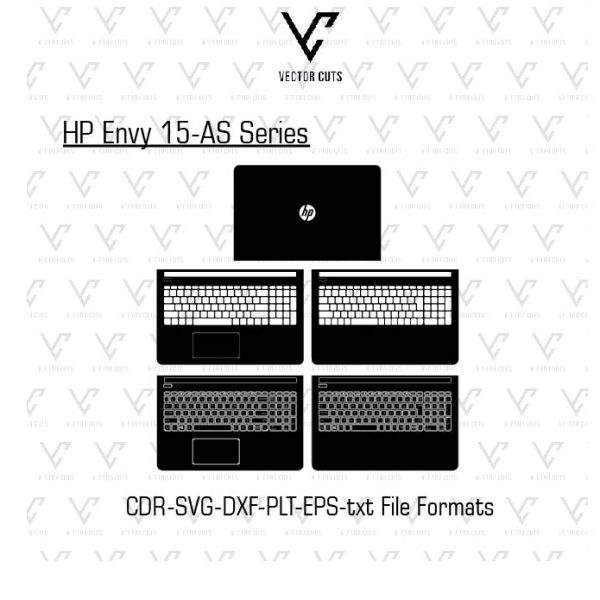 HP Envy 15-AS Series Laptop Skin Template