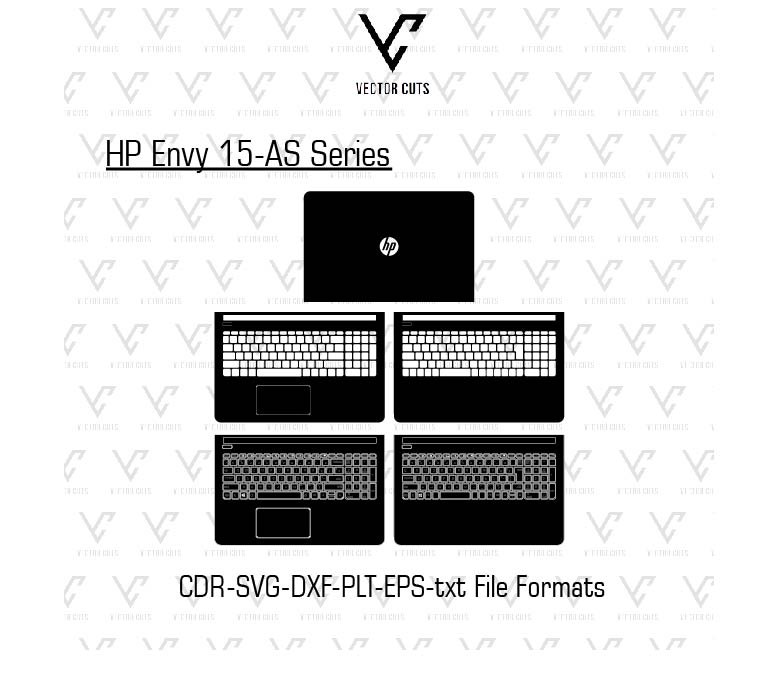 HP Envy 15-AS Series Laptop Skin Template