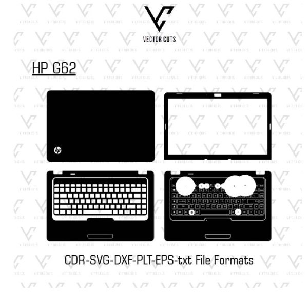 HP G62 Laptop Skin Template