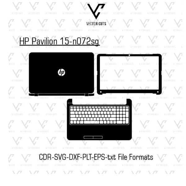 HP Pavilion 15-n072sg Laptop Skin Template