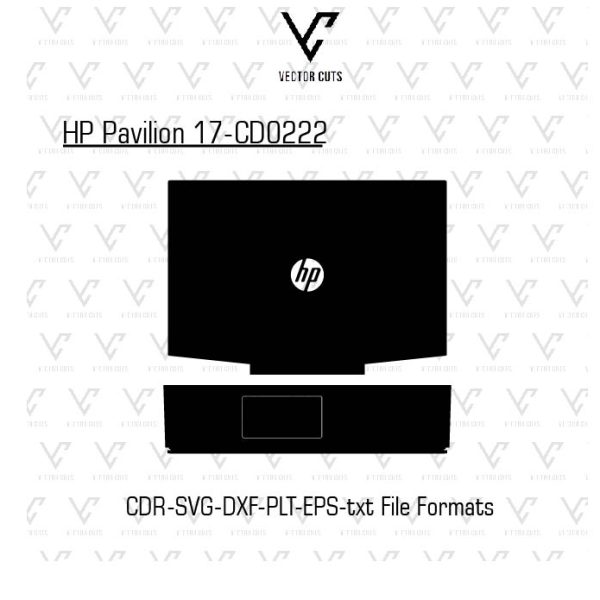 HP Pavilion 17-CD0222 Laptop Skin Template