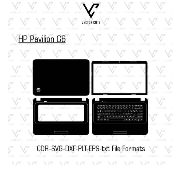 HP Pavilion G6 Laptop Skin Template