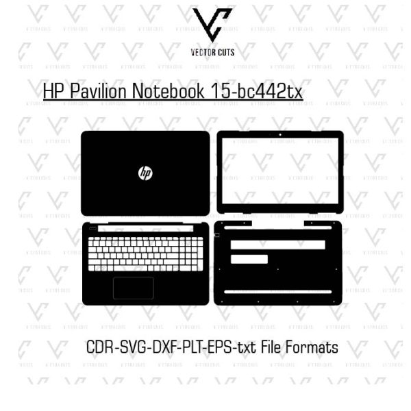 HP Pavilion Notebook 15-bc442tx Laptop Skin Template