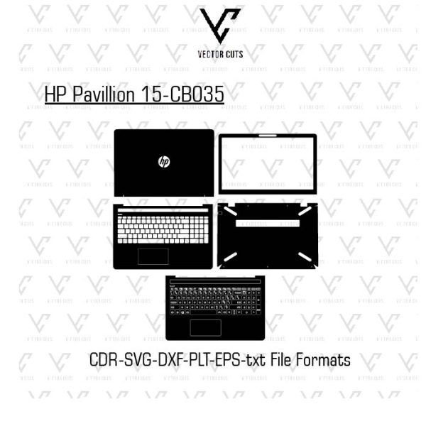 HP Pavillion 15-CB035 Laptop Skin Template